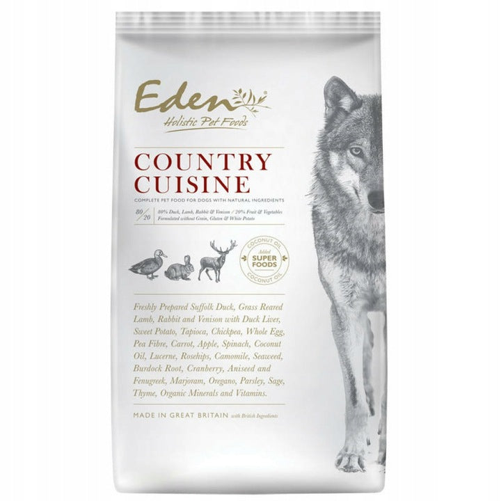 Eden Country Cuisine Rasy Średnie i Duże 12kg karma sucha dla psów dorosłych