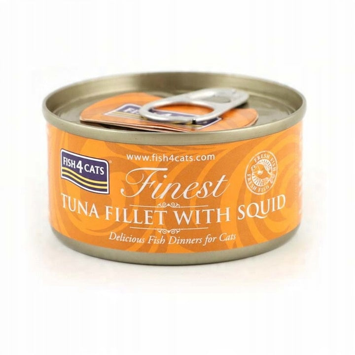 Fish4Cats Finest filet z Tuńczyka z Kałamarnicami 70g