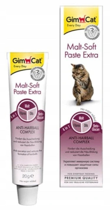 GIMCAT Malt Soft Extra 20g Pasta Odkłaczająca dla Kotów