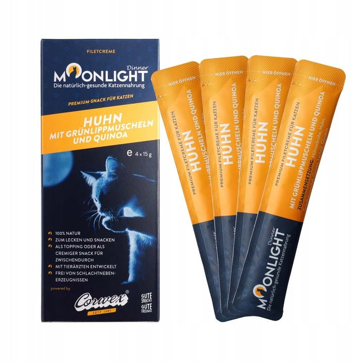Moonlight Dinner Filety Krem kurczak z omułkiem zielonowargowym i komosą ryżową 60g