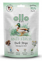 Ollo Air Dried Anti-Stress Duck Strips 80g suszone przysmaki relaksacyjne z ziołami dla Psa