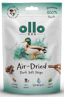 Ollo Air Dried Duck Strips 80g delikatnie suszone przysmaki z kaczki
