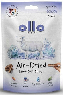 Ollo Air Dried Lamb Strips 80g delikatnie suszone przysmaki z jagnięciny