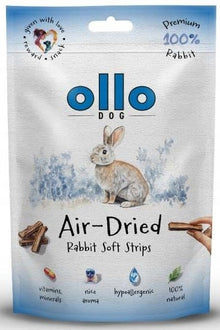 Ollo Air Dried Rabbit Strips 80g delikatnie suszone przysmaki z królika