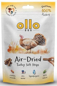 Ollo Air Dried Turkey Strips 80g delikatnie suszone przysmaki z indyka