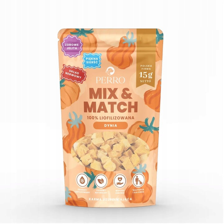PERRO MIX & MATCH Dynia liofilizowana 15g Przysmak dla Psa