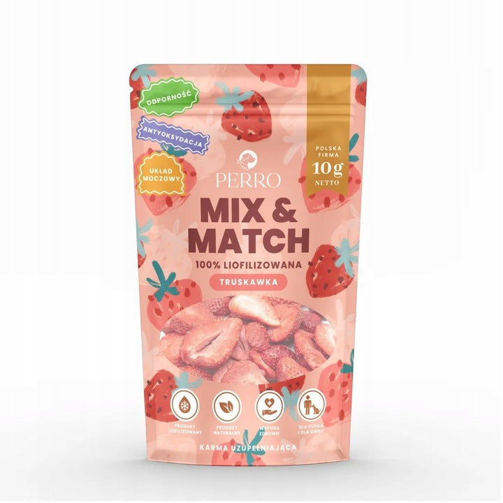 PERRO MIX & MATCH Truskawka liofilizowana 10g