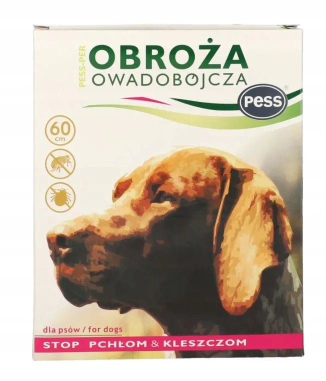 PESS Obroża przeciw pasożytom dla psów bezzapachowa 60cm