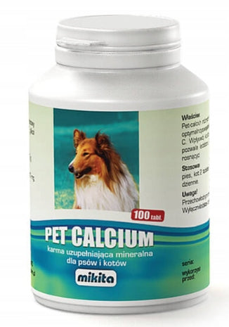 Mikita Pet Calcium Dla Psa I Kota 100 Tabletek