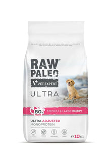 RAW PALEO Ultra Pork Medium Large Puppy 10kg z wieprzowiną dla szczeniąt ras średnich i dużych