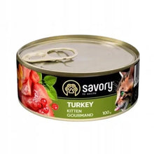Savory Cat Kitten Turkey Karma Mokra Dla Kociąt z Indykiem 100 g