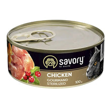 Savory Cat Adult Sterilised Chicken Karma Mokra Dla Dorosłych Kotów Po Sterylizacji i Kastracji z Kurczakiem 100 g