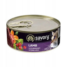Savory Cat Adult Sterilised Lamb Karma Mokra Dla Dorosłych Kotów Po Sterylizacji i Kastracji z Jagnięciną 100 g