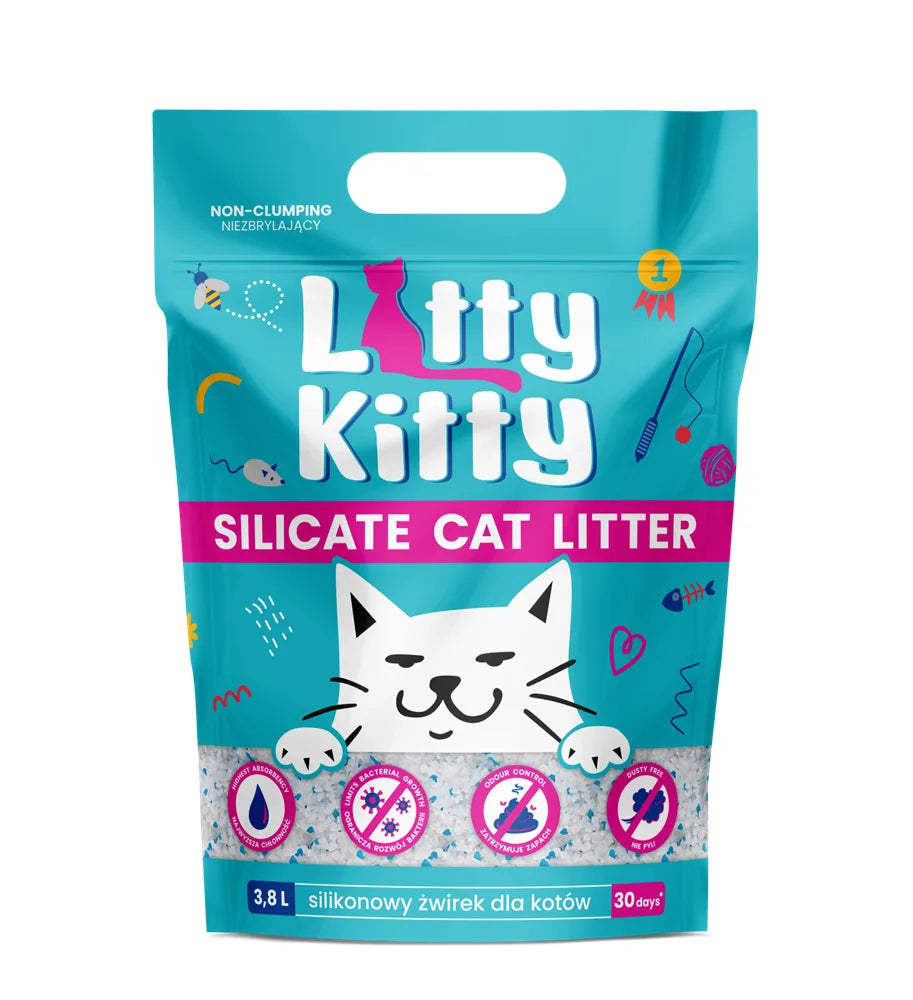 Litty Kitty Żwirek Silikonowy dla kota 3,8 litra bezzapachowy