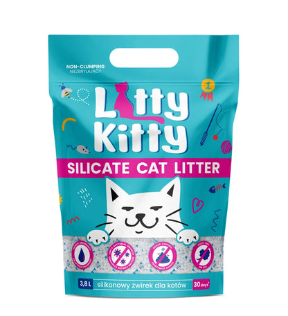 Litty Kitty Żwirek Silikonowy dla kota 3,8 litra bezzapachowy