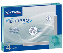Virbac Effipro Roztwór Do Nakrapiania Dla Kota 50 Mg 4 pipety