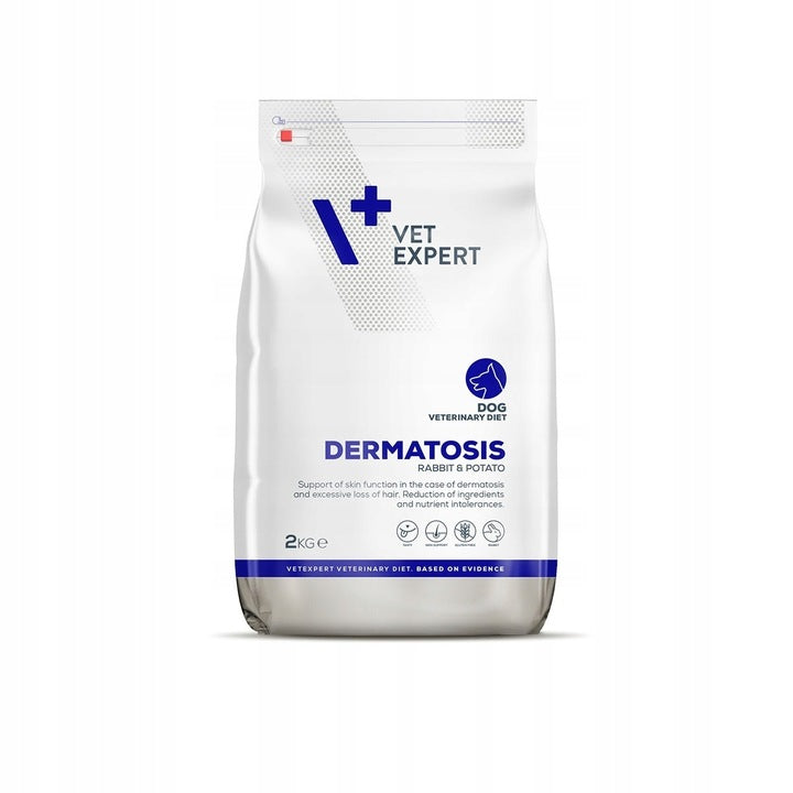 Vet Expert Dermatosis Królik z Ziemniakami 2kg  dla psów z dermatozą