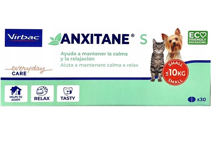 VIRBAC anxitane S 30 tabletek - Kot i mały pies