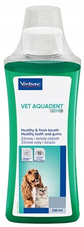 Virbac Vet Aquadent Higiena Jamy Ustnej Psów i Kotów 250 ml