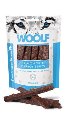 Woolf Salmon With Carrot Strips Łosoś Marchewka Przysmak Dla Psa 100 g