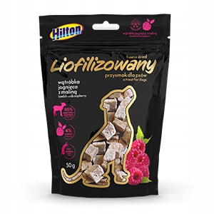 HILTON Liofilizowany przysmak z wątróbką jagnięcą i maliną 50g dla psa