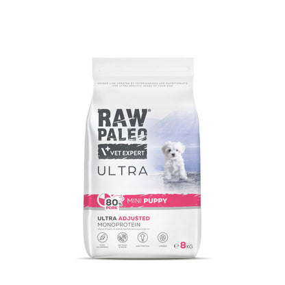 RAW PALEO Ultra Pork Mini Puppy 8kg z wieprzowiną dla szczeniąt ras małych