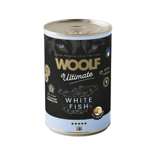 WOOLF Ultimate Dog Can White Fish&Potatoe 400g karma mokra dla psa