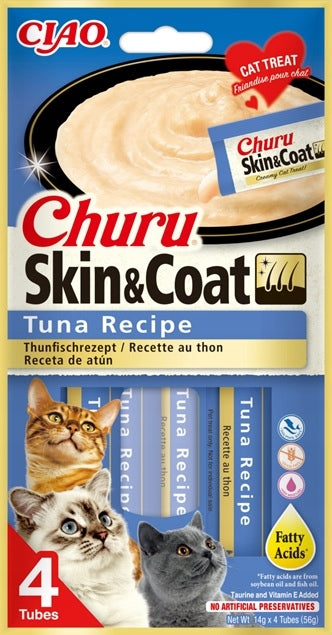 INABA CAT CHURU SKIN & COAT TUNA 20x14g (280g) BOX