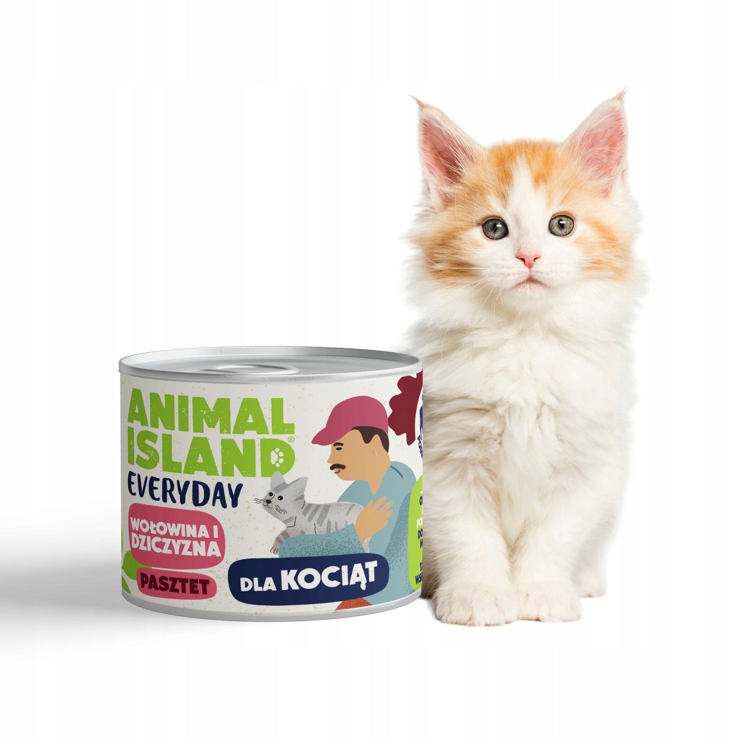 ANIMAL ISLAND Everyday Kocięta Wołowina i Dziczyzna 185g karma mokra dla kociąt