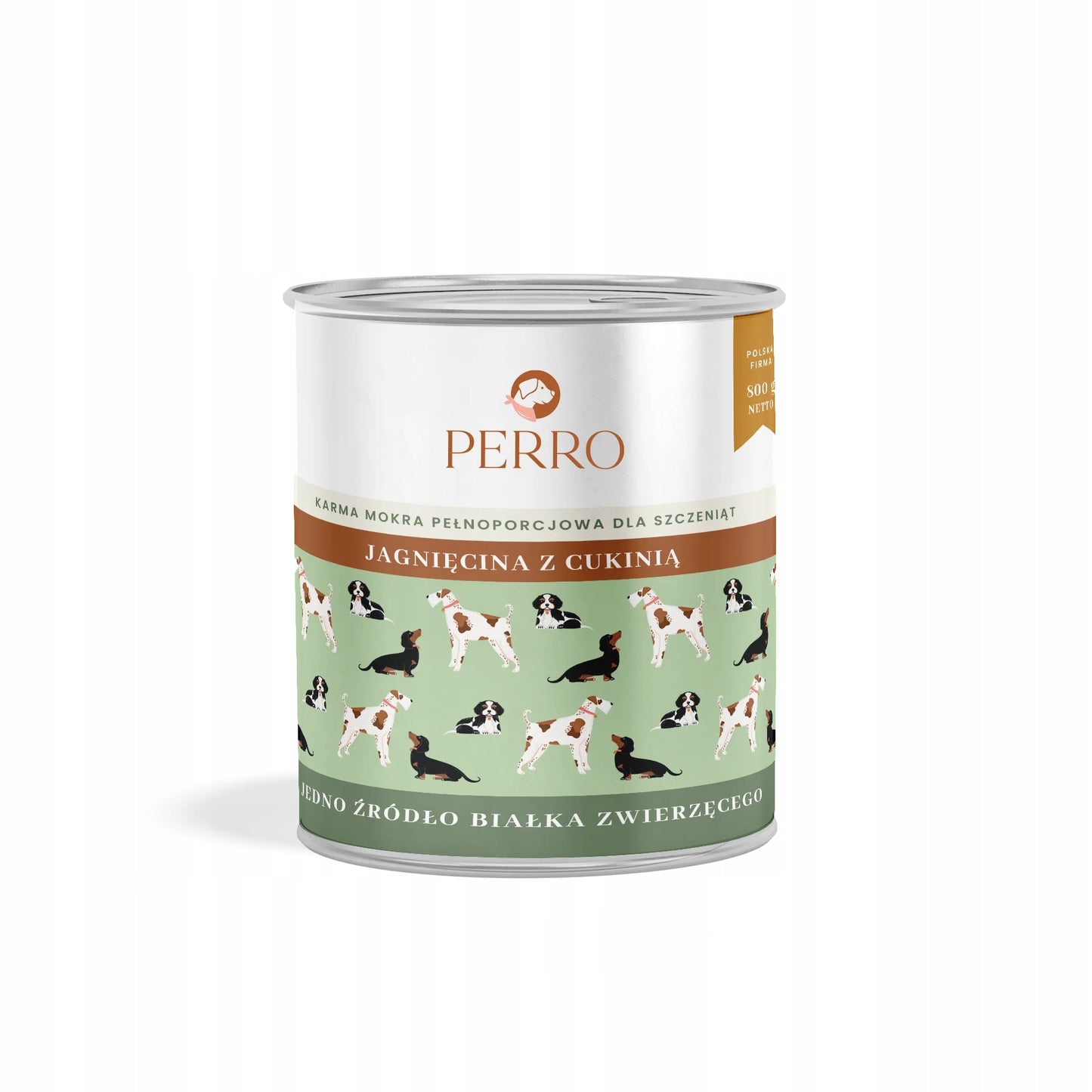 Karma Mokra dla Szczeniąt PERRO JUNIOR 800g Jagnięcina Bezzbożowa