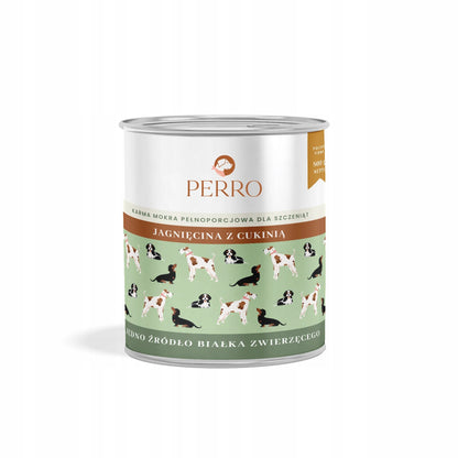 Karma Mokra dla Szczeniąt PERRO JUNIOR 800g Jagnięcina Bezzbożowa