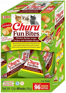INABA CAT FUN BITES CHICKEN & PUMPKIN 8x12g (96g)
