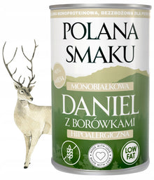 POLANA SMAKU Daniel z Borówkami 400g karma mokra monoproteinowa dla psów dorosłych