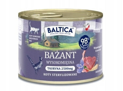 BALTICA Smaki Regionów Kot Bażant 185g karma mokra dla kotów dorosłych