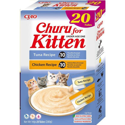 INABA CAT CHURU KITTEN VARIETY 20x14g (280g) BOX