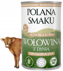 POLANA SMAKU Wołowina z Dynią 400g karma mokra monoproteinowa dla psów dorosłych