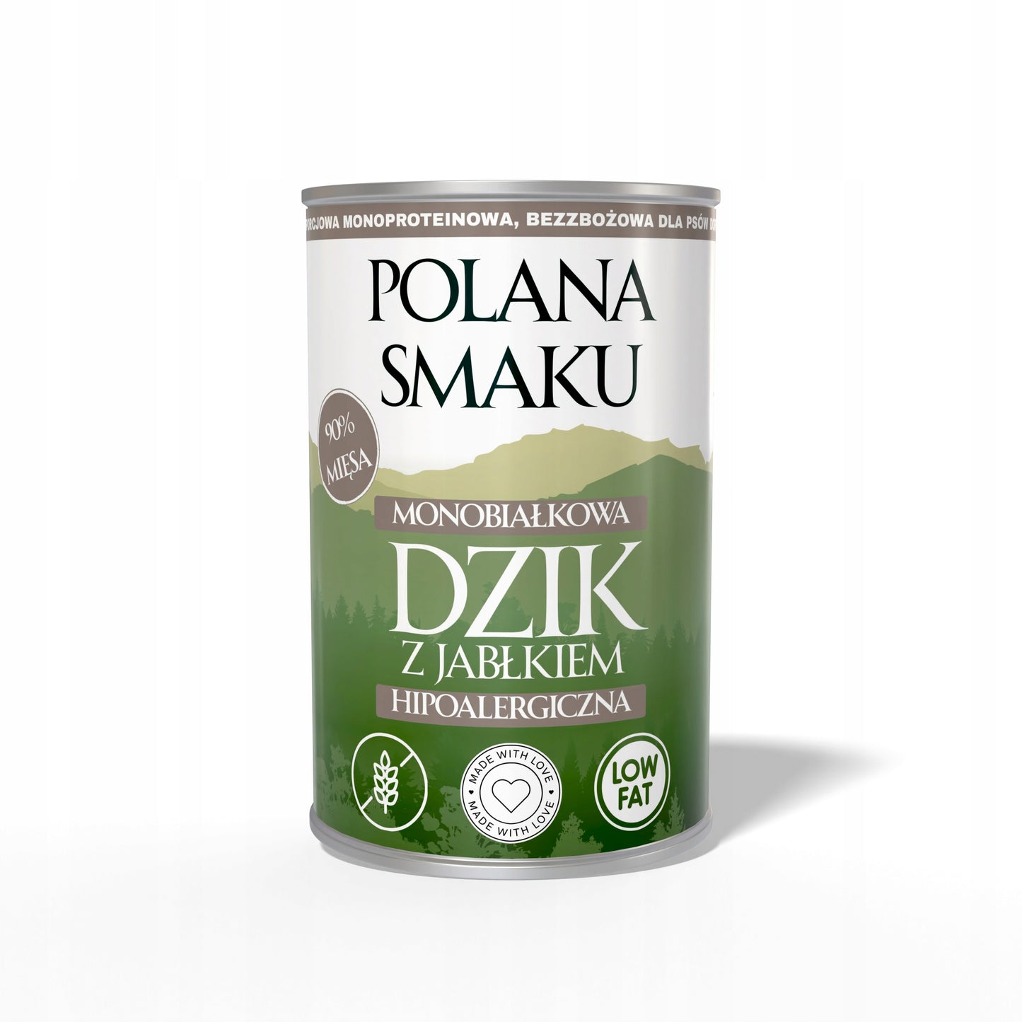 POLANA SMAKU Dzik z Jabłkami 400g karma mokra monoproteinowa dla psów dorosłych