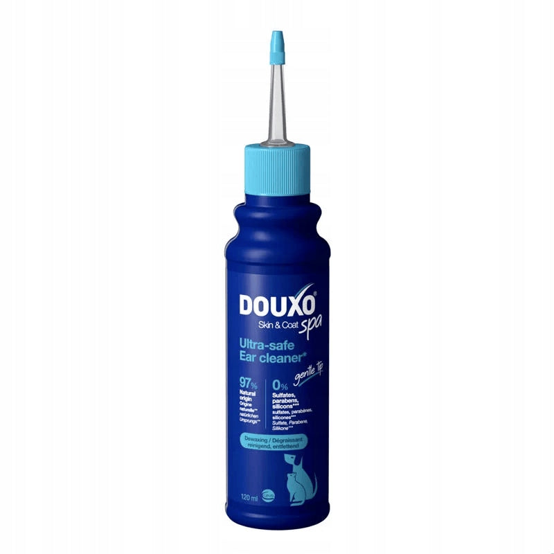 DOUXO Skin &amp; Coat SPA Ear Cleaner 120ml ultrabezpieczny preparat do czyszczenia uszu dla psów i kotów