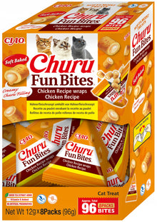 INABA CAT FUN BITES CHICKEN RECIPE 8x12g (96g)