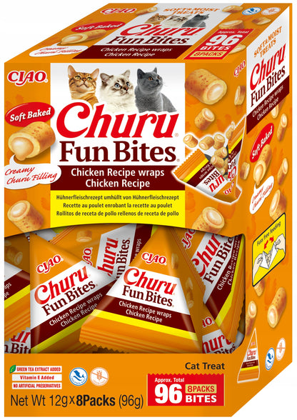 INABA CAT FUN BITES CHICKEN RECIPE 8x12g (96g)