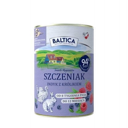 BALTICA Kozina z królikiem 400g karma mokra szczeniak bezzbożowa