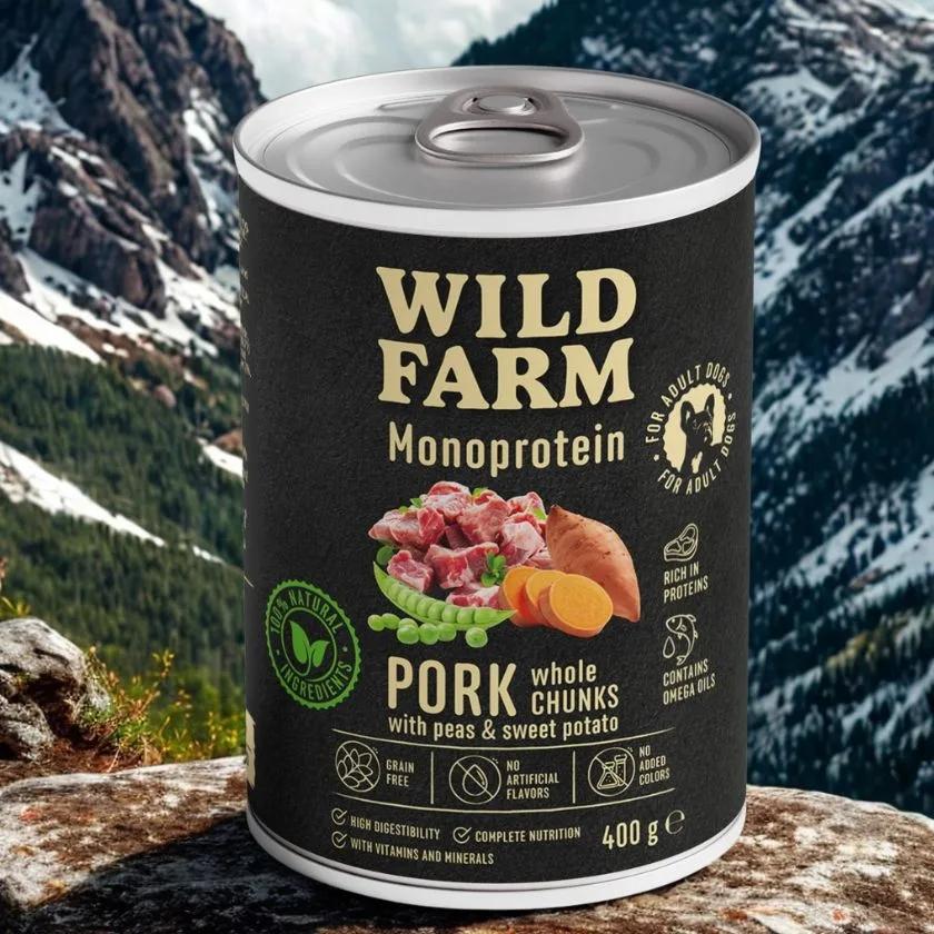 Wild Farm Monoprotein Dog Pork 400g