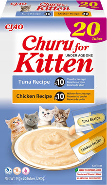 INABA CAT CHURU KITTEN VARIETY 20x14g (280g) BOX