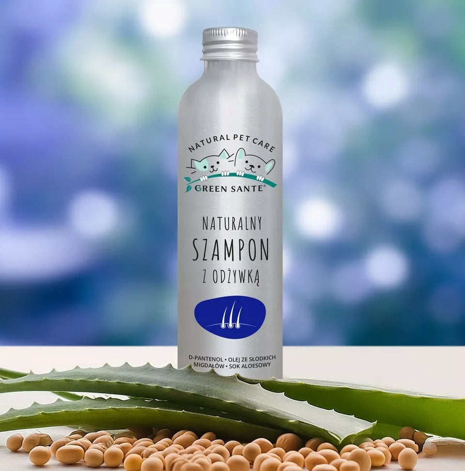 GREEN SANTE Naturalny szampon z odżywką dla psa i kota 250ml
