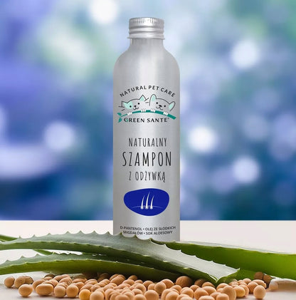 GREEN SANTE Naturalny szampon z odżywką dla psa i kota 250ml
