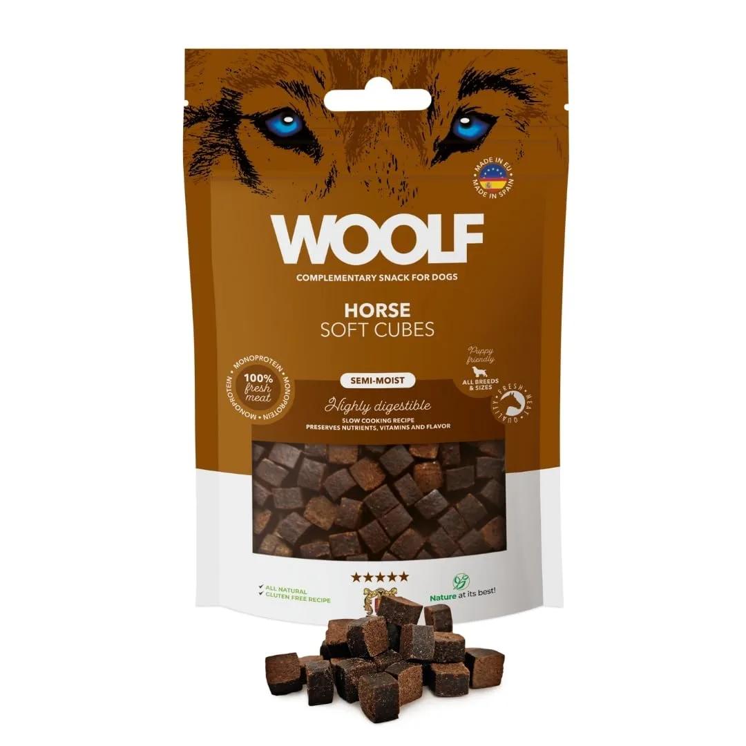 WOOLF Kosteczki z Koniny 100g przysmak dla psa