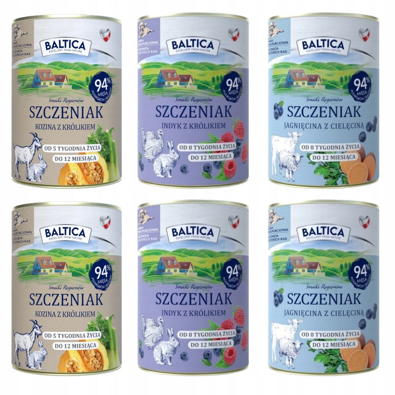 BALTICA Kozina z królikiem 400g karma mokra szczeniak bezzbożowa
