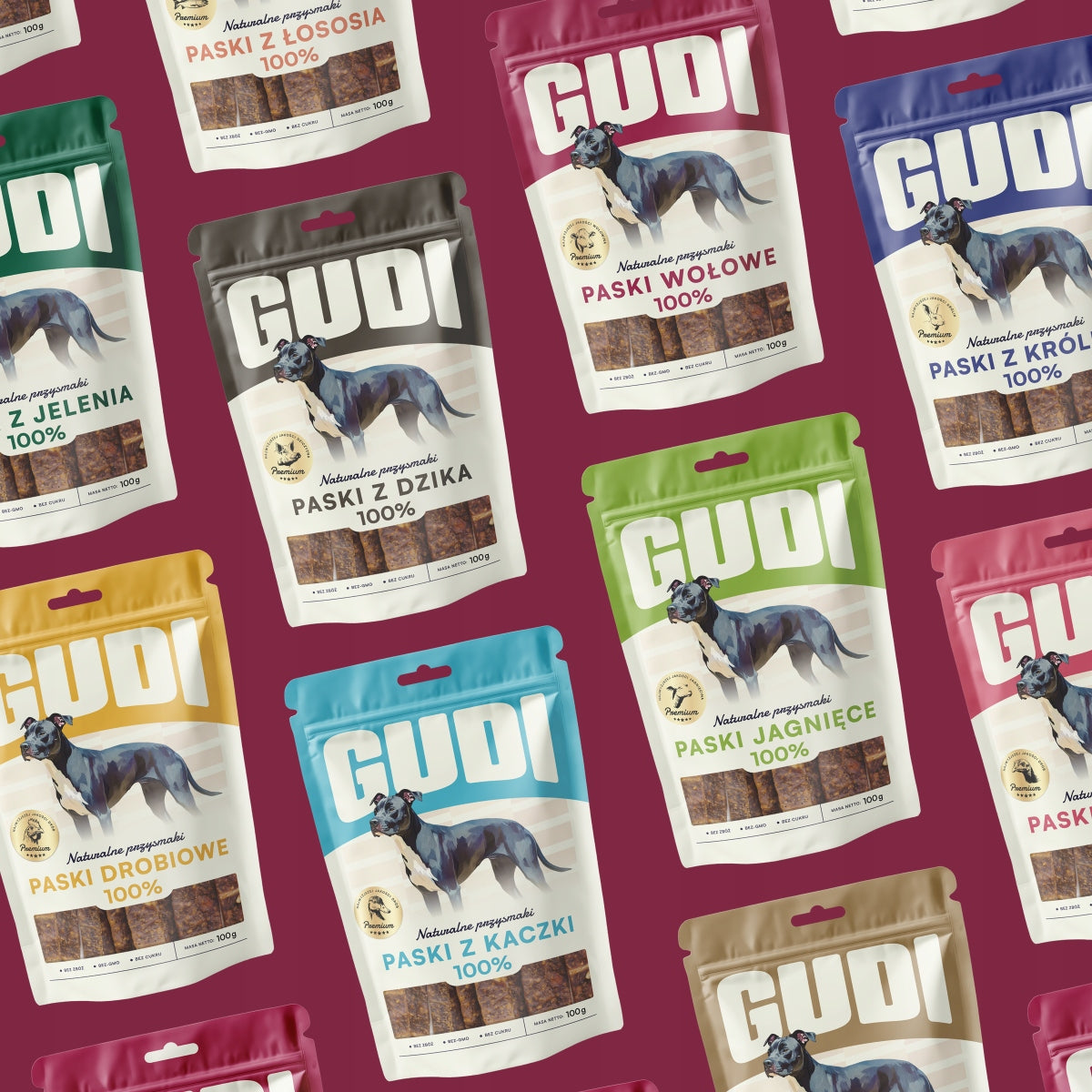 GUDI Klopsiki Indyk 500g naturalne przysmaki dla psa