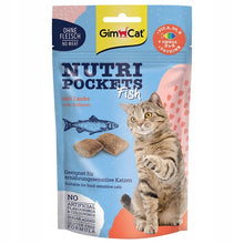 GIMCAT Nutri Pockets Fish Salmon 60g witaminy z łososiem dla kotów wrażliwych