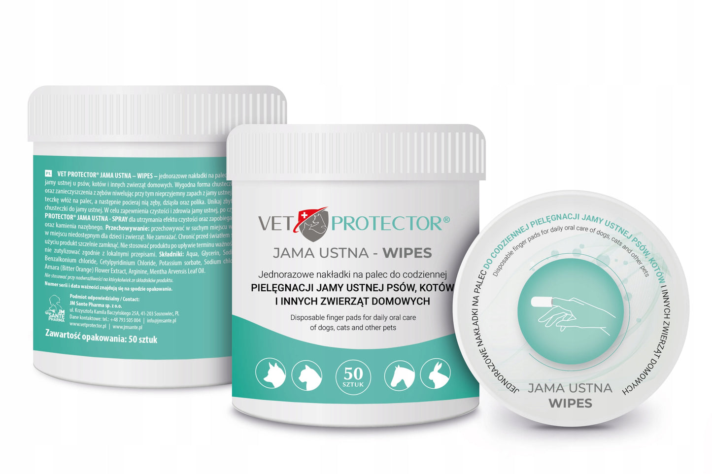Vet Protector Jama Ustna Wipes 50szt